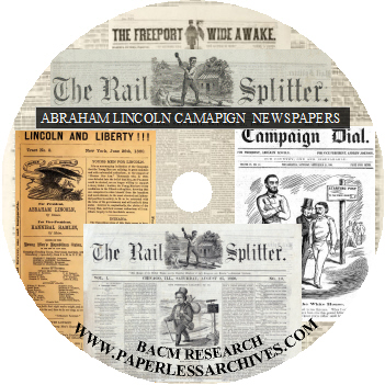 Abraham Lincoln Campaign Newspapers 1860-1864 CD-ROM
