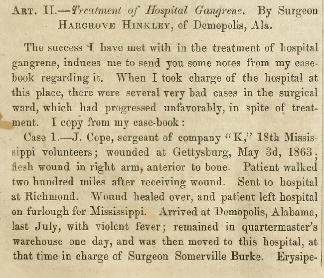 Confederate States Medical & Surgical Journal Page 6