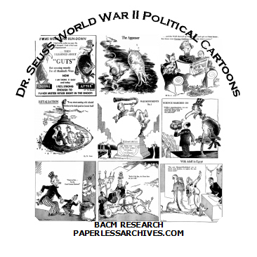 Dr. Seuss - Theodor Geisel World War II Political Cartoons