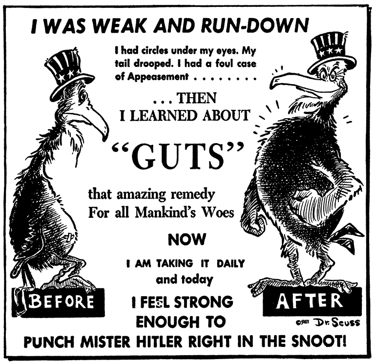 Dr Seuss World War II Political Cartoon 11