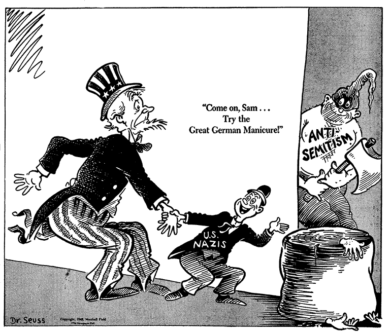 Dr Seuss World War II Political Cartoon 12