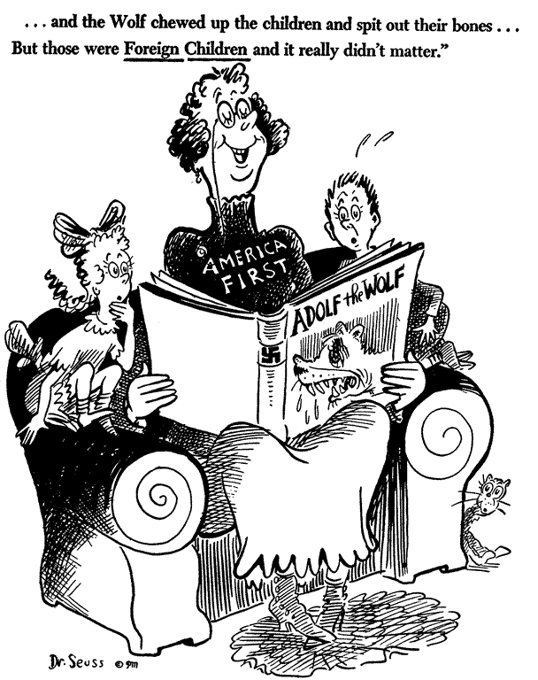 Dr Seuss World War II Political Cartoon 14