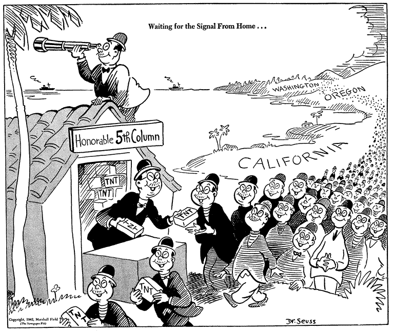 Dr Seuss World War II Political Cartoon 16