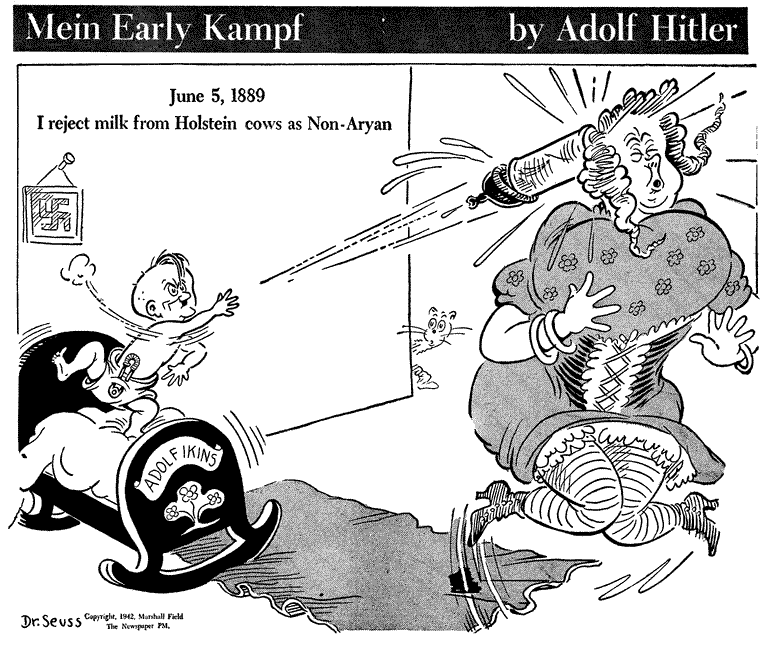 Dr Seuss World War II Political Cartoon 3