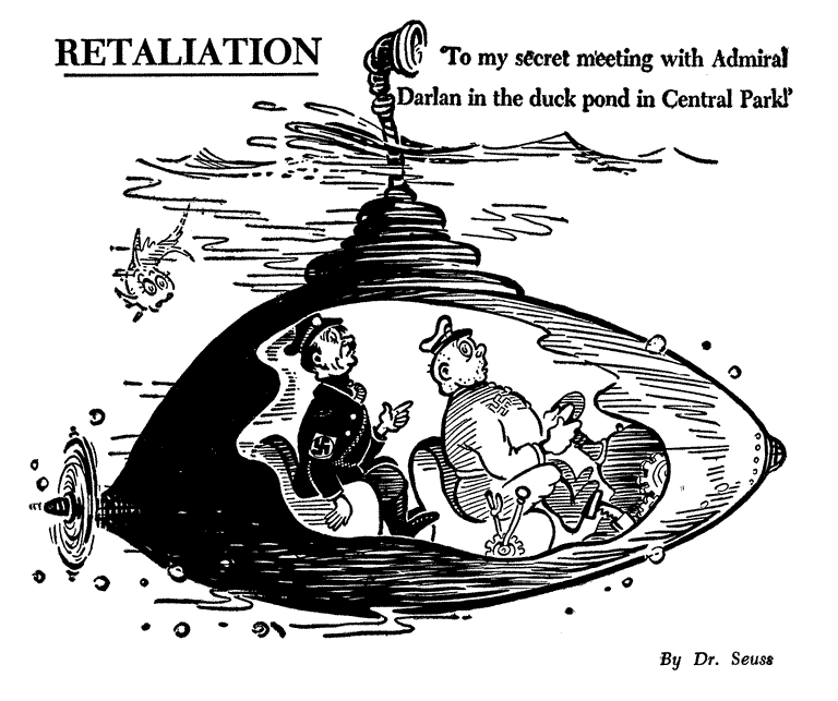 Dr Seuss World War II Political Cartoon 8
