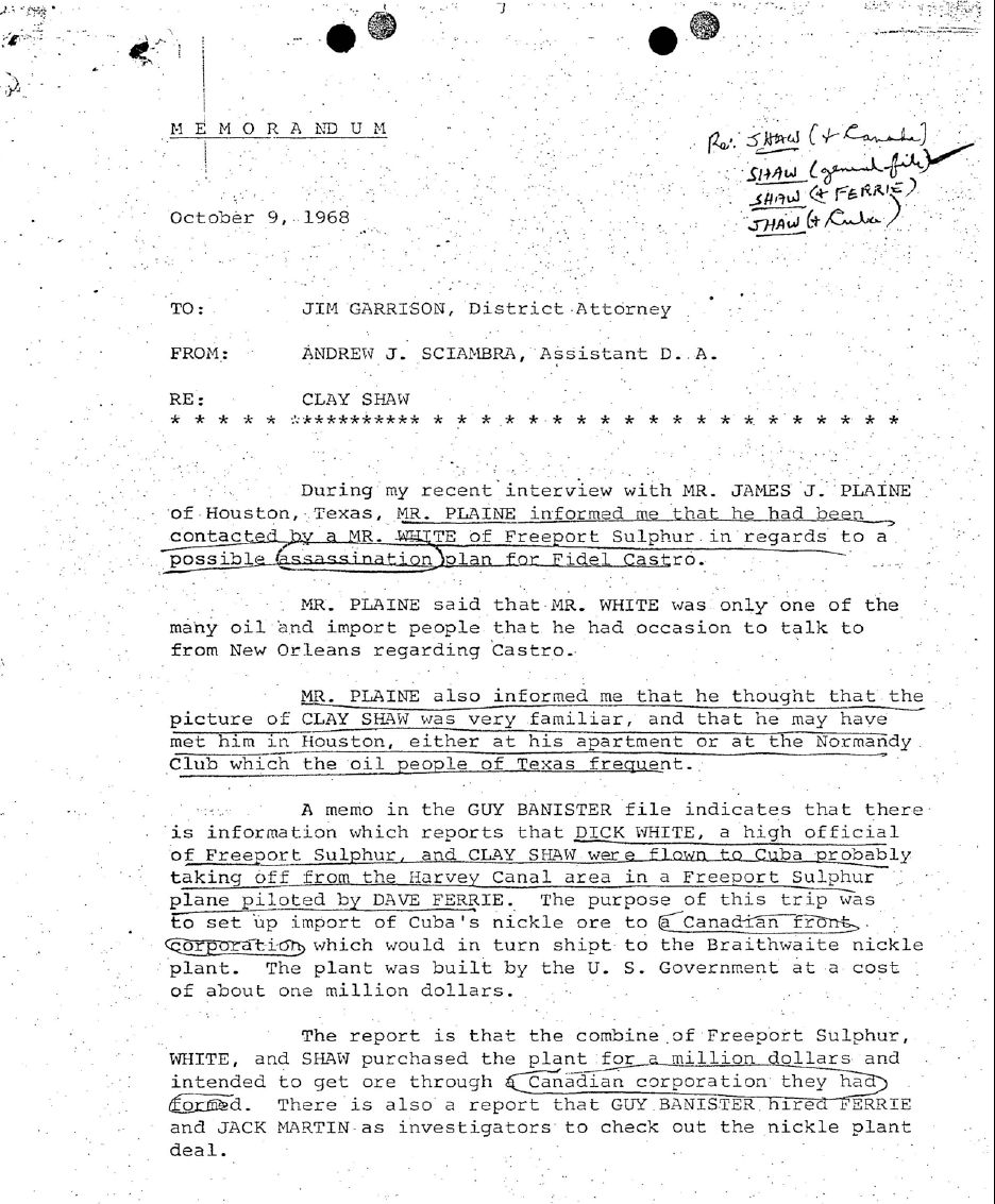 JFK Assassination Jim Garrison Papers 4