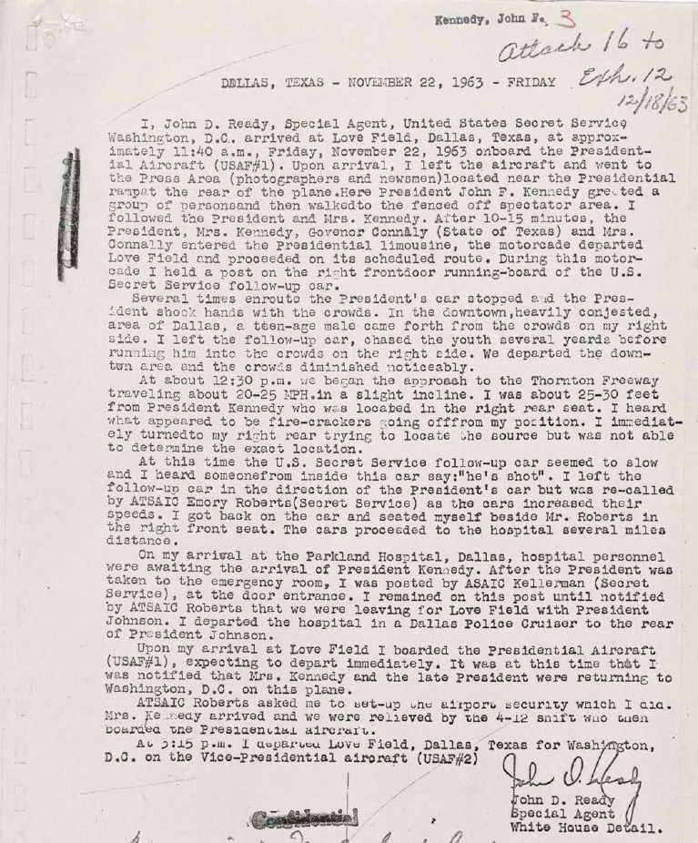 John-F-Kennedy-November-22-to-25-1963-Documents-Sample 3