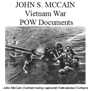 John McCain POW Documents SQUARE 300