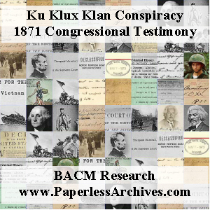 KKK-1871-Testimony-Congressional-Testimony
