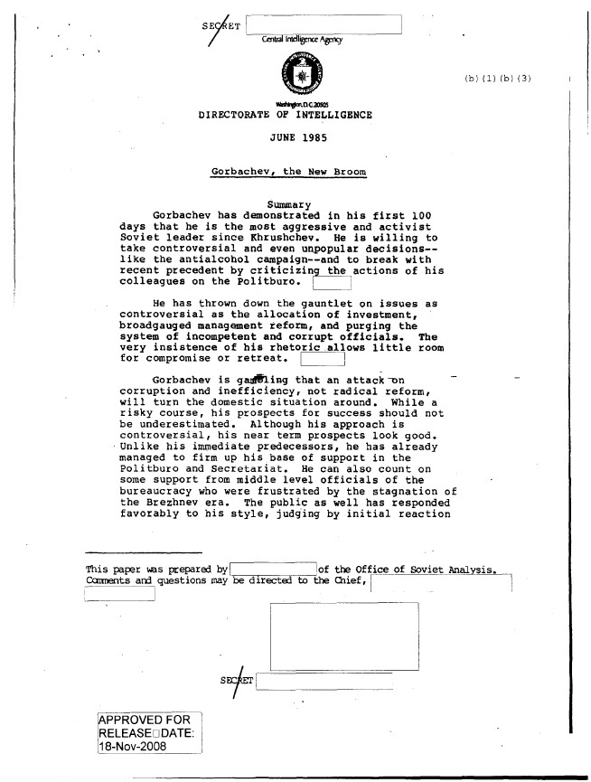Ronald Reagan Cold War CIA Files 4
