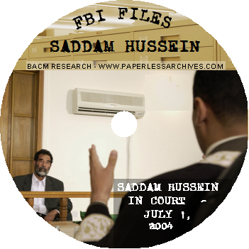 Saddam Hussein & Top Iraqi Officials FBI Files CD-ROM