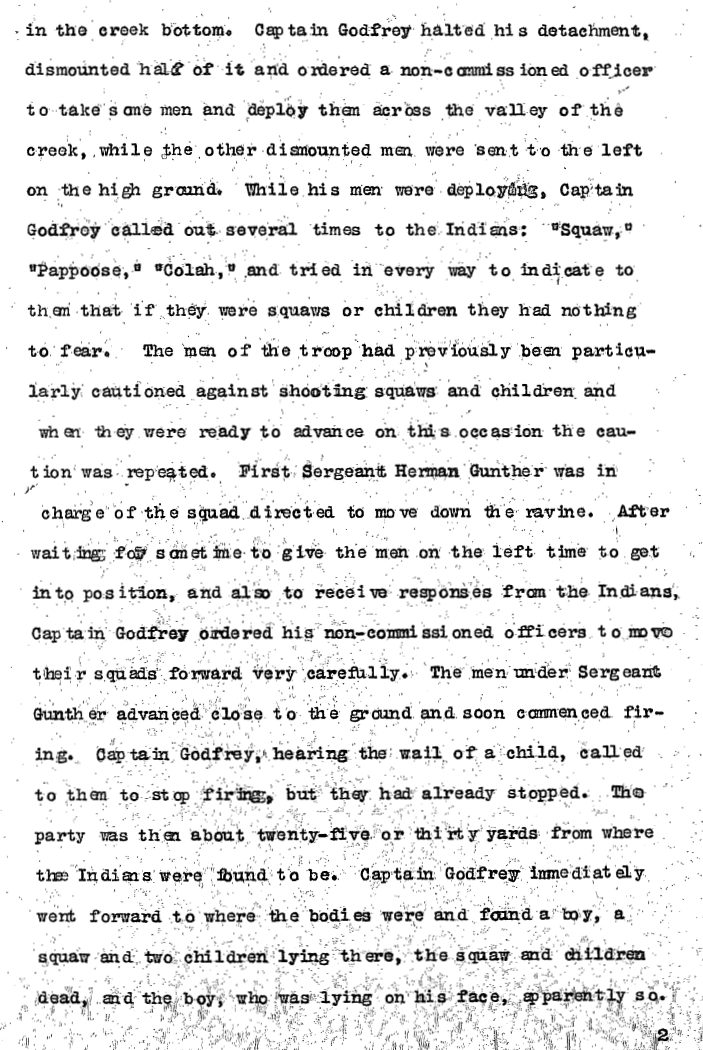 United States Army Reports on Wounded Knee Massacre 3