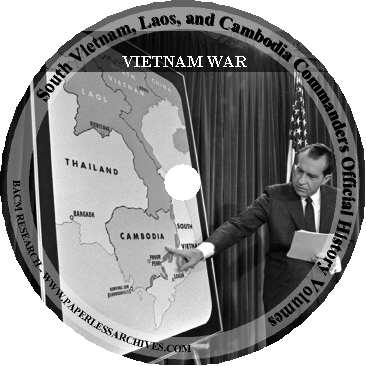 Vietnam War South Vietnam, Laos, and Cambodia Official History Volumes CD-ROM
