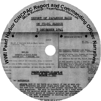 WWII-Pearl-Harbor-CINCPAC-Report-and-Commanding-Officers-Narratives-CD-ROM
