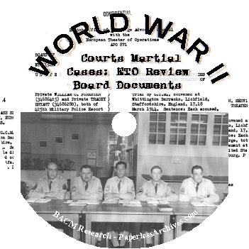 World-War-II-Courts-Martial-Cases-ETO-Review-Board-Documents-CD-ROM