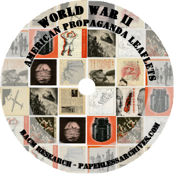 World War II American Propaganda Leaflets CD-ROM